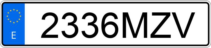 Numer rejestracyjny 2336MZV posiada BMW SERIE 5