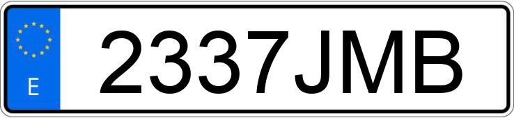 Die Registrierungsnummer 2337JMB hat CITROEN C4 GRAND PICASSO