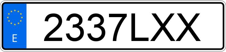 Numer rejestracyjny 2337LXX posiada BMW SERIE 1