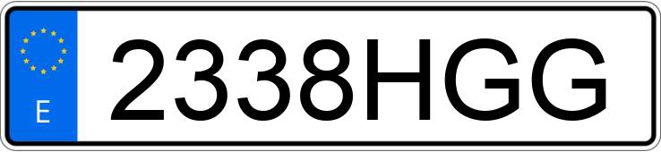 Numer rejestracyjny 2338HGG posiada BMW SERIE 5