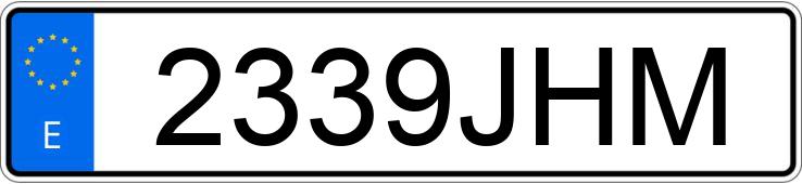 Numer rejestracyjny 2339JHM posiada PORSCHE MACAN