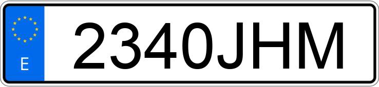 Numer rejestracyjny 2340JHM posiada PEUGEOT EXPERT