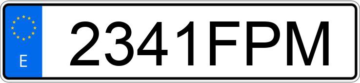 Numer rejestracyjny 2341FPM posiada YAMAHA FZ6