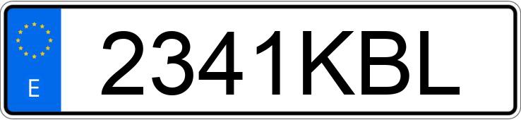 Numer rejestracyjny 2341KBL posiada FORD FOCUS