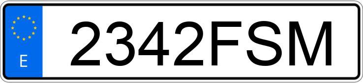 Numer rejestracyjny 2342FSM posiada BMW SERIE 5