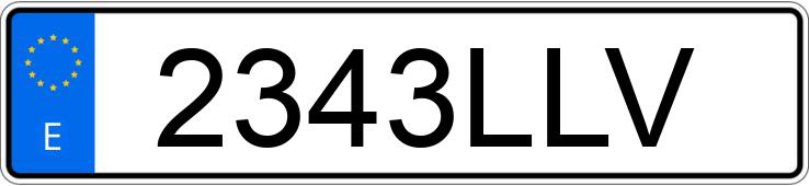 Registreringsnummeret 2343LLV har MAZDA CX-30