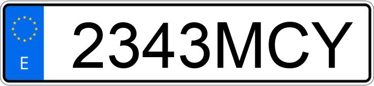 Numer rejestracyjny 2343MCY posiada MERCEDES A (177)