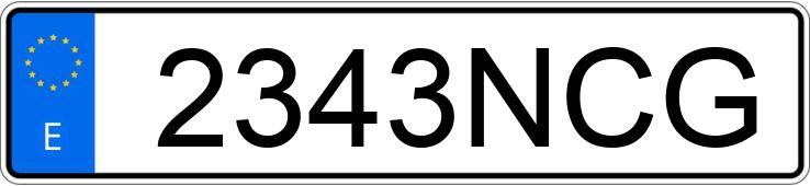 Numer rejestracyjny 2343NCG posiada ISUZU DMAX