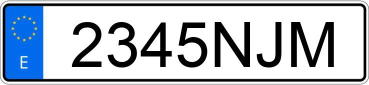 Numer rejestracyjny 2345NJM posiada MERCEDES GLE (167)