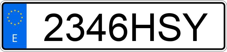 Numer rejestracyjny 2346HSY posiada CITROEN C5