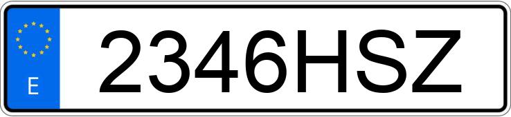 Numer rejestracyjny 2346HSZ posiada BMW SERIE 3