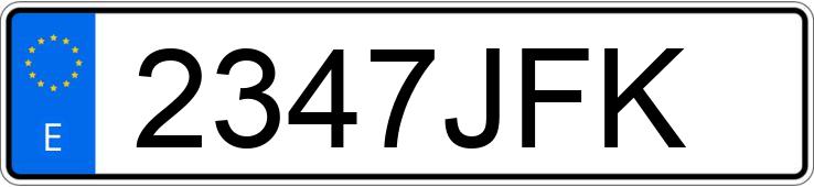 Numer rejestracyjny 2347JFK posiada BMW SERIE 5 Numer rejestracyjny 2347JFK posiada BMW SERIE 5