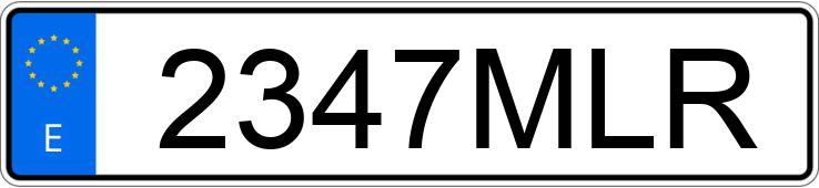 Numer rejestracyjny 2347MLR posiada MERCEDES B (246/242)