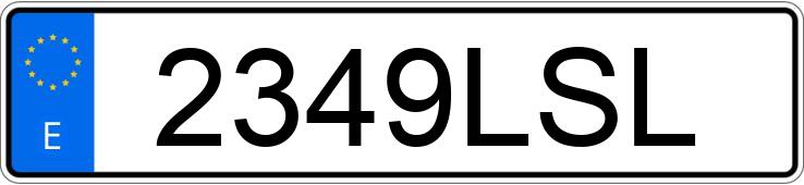 Numer rejestracyjny 2349LSL posiada VOLKSWAGEN PASSAT
