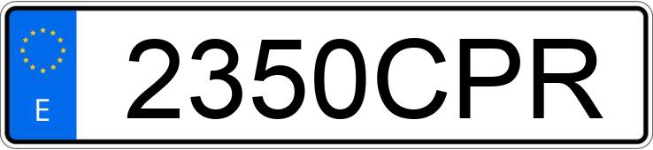 Numer rejestracyjny 2350CPR posiada SEAT IBIZA