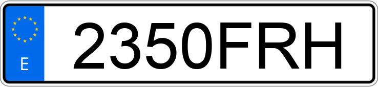 Numer rejestracyjny 2350FRH posiada MAZDA MAZDA3