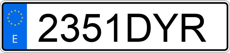 Numer rejestracyjny 2351DYR posiada BMW X5