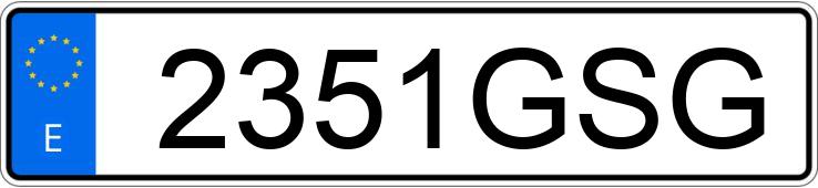 Numer rejestracyjny 2351GSG posiada VOLKSWAGEN GOLF Numer rejestracyjny 2351GSG posiada VOLKSWAGEN GOLF