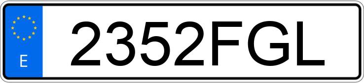 Numer rejestracyjny 2352FGL posiada TOYOTA LAND CRUISER