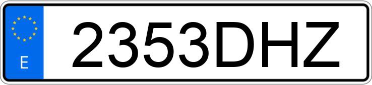 Numer rejestracyjny 2353DHZ posiada PEUGEOT 206 Numer rejestracyjny 2353DHZ posiada PEUGEOT 206