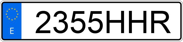 Numer rejestracyjny 2355HHR posiada CHRYSLER 300 C