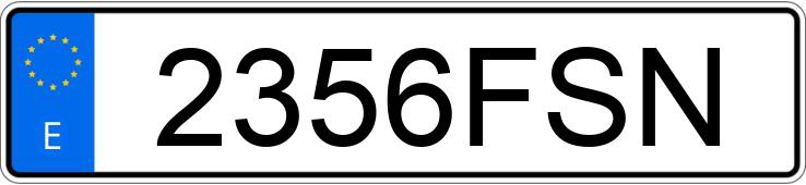 Numer rejestracyjny 2356FSN posiada BMW SERIE 5