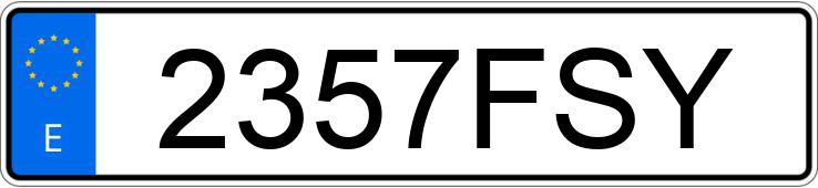 Le numéro d’enregistrement 2357FSY a TOYOTA AYGO Le numéro d’enregistrement 2357FSY a TOYOTA AYGO