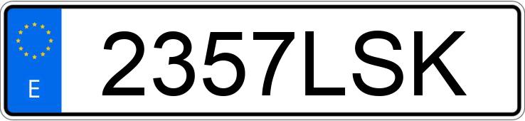 Numer rejestracyjny 2357LSK posiada VOLKSWAGEN TIGUAN