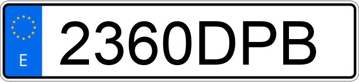 Numer rejestracyjny 2360DPB posiada TOYOTA COROLLA