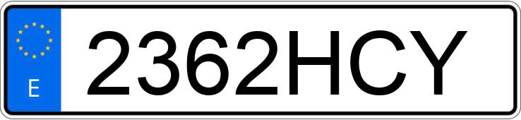 Numer rejestracyjny 2362HCY posiada YAMAHA XJ6