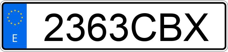 Numer rejestracyjny 2363CBX posiada SEAT CORDOBA