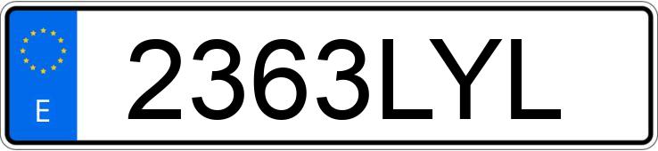 Numer rejestracyjny 2363LYL posiada SEAT LEON