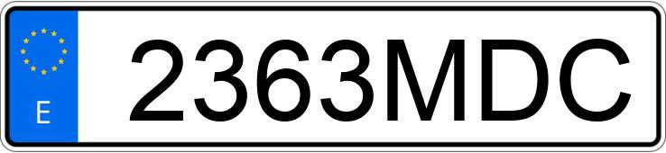 Numer rejestracyjny 2363MDC posiada BMW X3