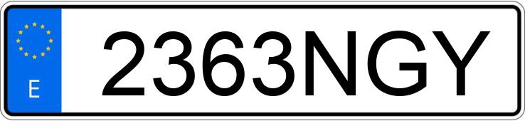 Numer rejestracyjny 2363NGY posiada HYUNDAI TUCSON