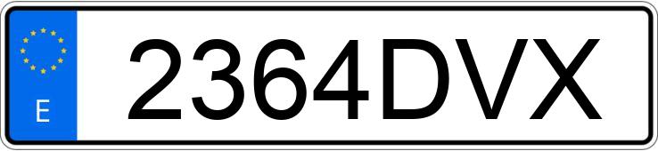 Numer rejestracyjny 2364DVX posiada AUDI A4