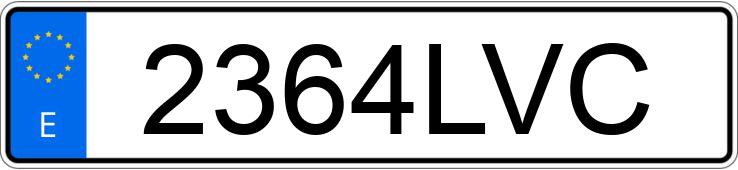 Numer rejestracyjny 2364LVC posiada TOYOTA C-HR