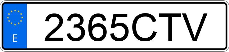 Numer rejestracyjny 2365CTV posiada BMW SERIE 3 E46 COUPE 330CD