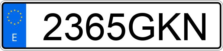 Numer rejestracyjny 2365GKN posiada FORD MONDEO