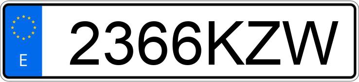 Numer rejestracyjny 2366KZW posiada SEAT LEON