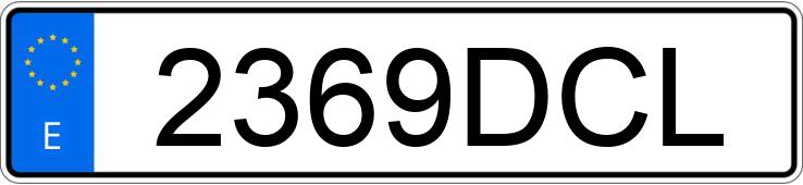 Numer rejestracyjny 2369DCL posiada VOLKSWAGEN GOLF