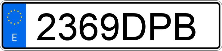 Numer rejestracyjny 2369DPB posiada MERCEDES E 250 (210)