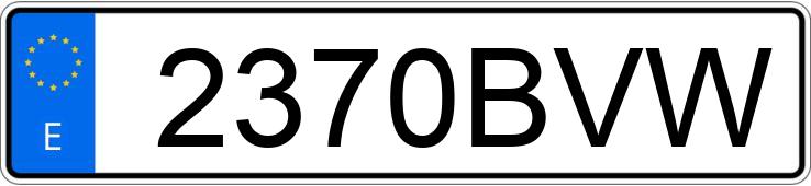 Numer rejestracyjny 2370BVW posiada SEAT IBIZA Numer rejestracyjny 2370BVW posiada SEAT IBIZA