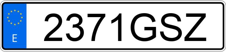 Numer rejestracyjny 2371GSZ posiada IVECO EUROTECH CURSOR