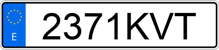 Il numero di registrazione 2371KVT ha VOLKSWAGEN POLO