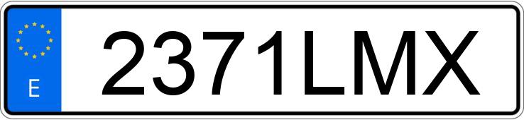 Numer rejestracyjny 2371LMX posiada BMW SERIE 3