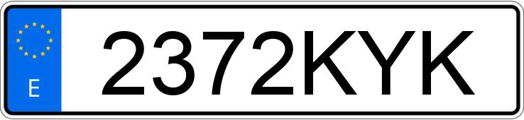 Numer rejestracyjny 2372KYK posiada PEUGEOT 3008