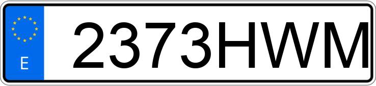 Numer rejestracyjny 2373HWM posiada KEEWAY SUPERLIGHT