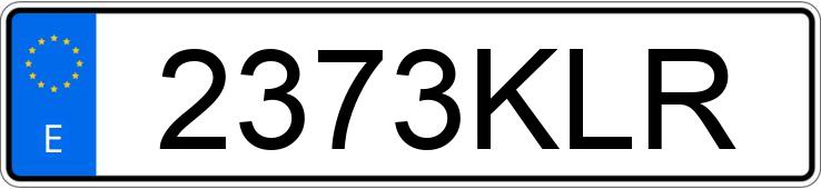 Numer rejestracyjny 2373KLR posiada TOYOTA AURIS