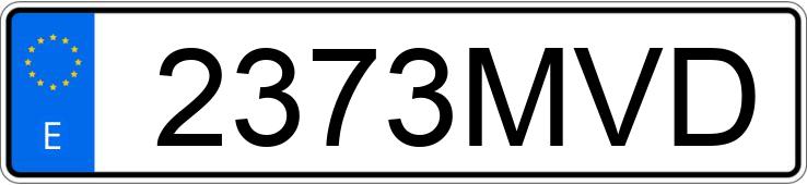 Numer rejestracyjny 2373MVD posiada VOLKSWAGEN TIGUAN