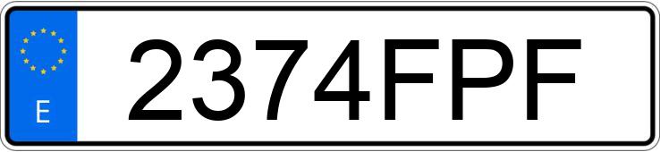 Numer rejestracyjny 2374FPF posiada SEAT LEON